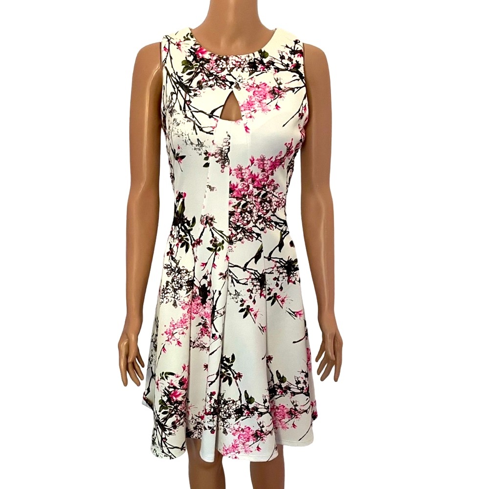 Pretty floral fit and flare by Danny & Nicole.